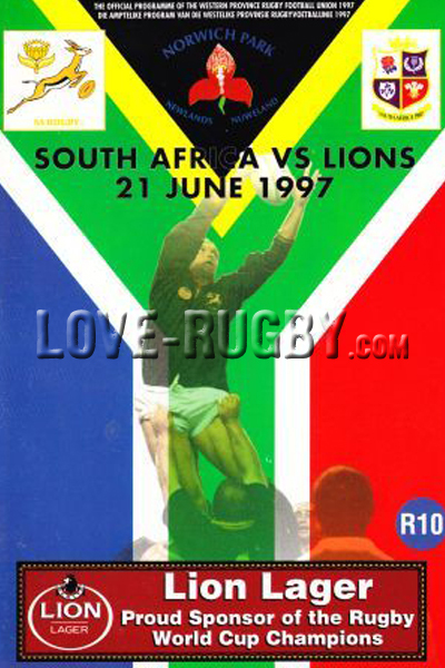 South Africa British Lions 1997 memorabilia